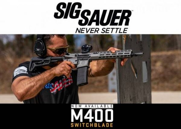 Новый AR-образный пистолет SIG Sauer M400 Switchblade