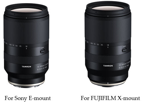 Объектив Tamron 18-300mm F/3.5-6.3 для Fujifilm ожидается осенью
