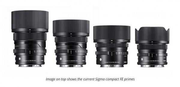 Скоро состоится анонс объективов Sigma 90mm F/2.8 и 24mm F/2.0 DG DN