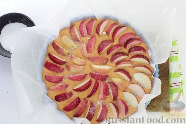 Морковный пирог с яблоками